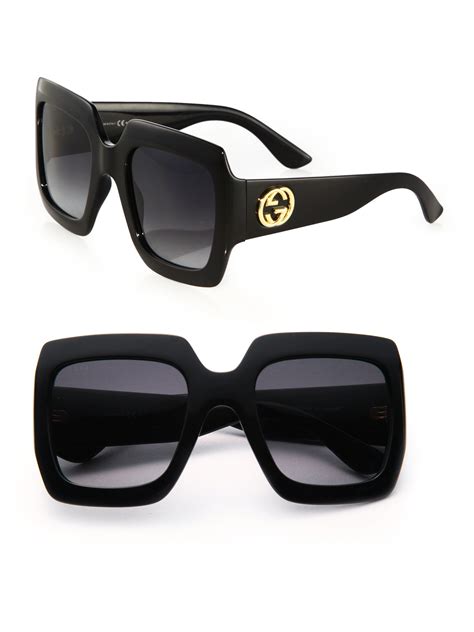 gucci eyeglasses square|gucci 54mm oversized square sunglasses.